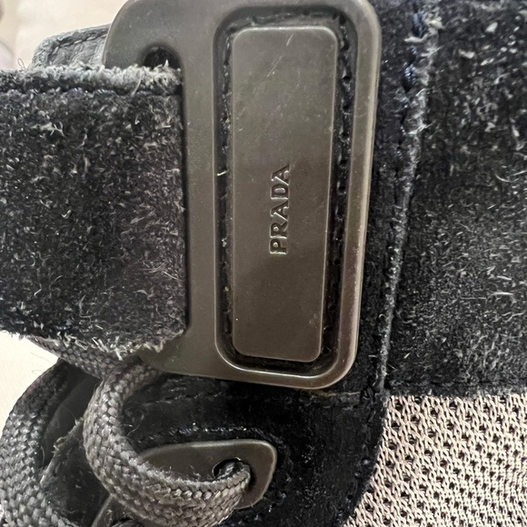 Prada America’s Cup high top suede sneakers, size 8 (style 4T 0341) - Picture 11 of 12